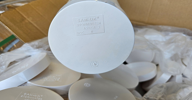Stormwater PVC cap at the best value
