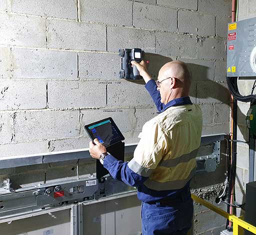 Concrete Scanning Lift Shaft Wall