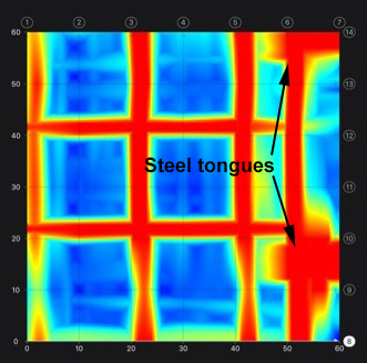 Concrete Scan Reo Mesh Heat Map