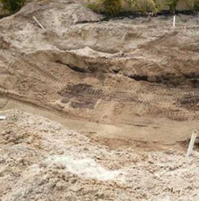 excavation of the GPR